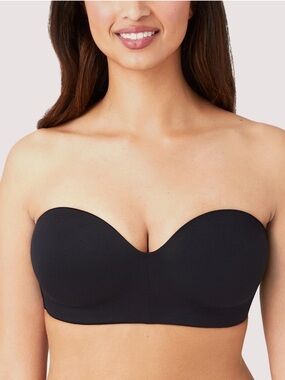 Wacoal Black Staying Power Wire Free Strapless Bra 38C